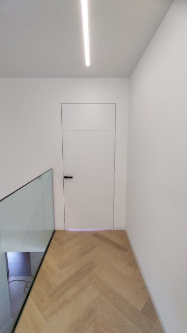 Steel-Look Tür mit Wohnbereich, Referenzprojekt