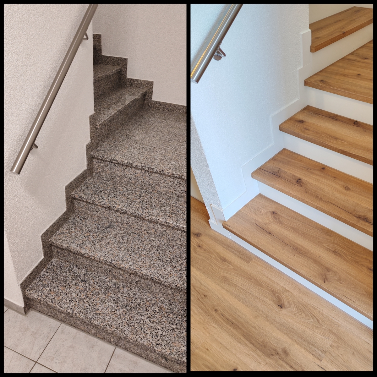 Treppenrenovierung vorher/nachher – Projekt 2
