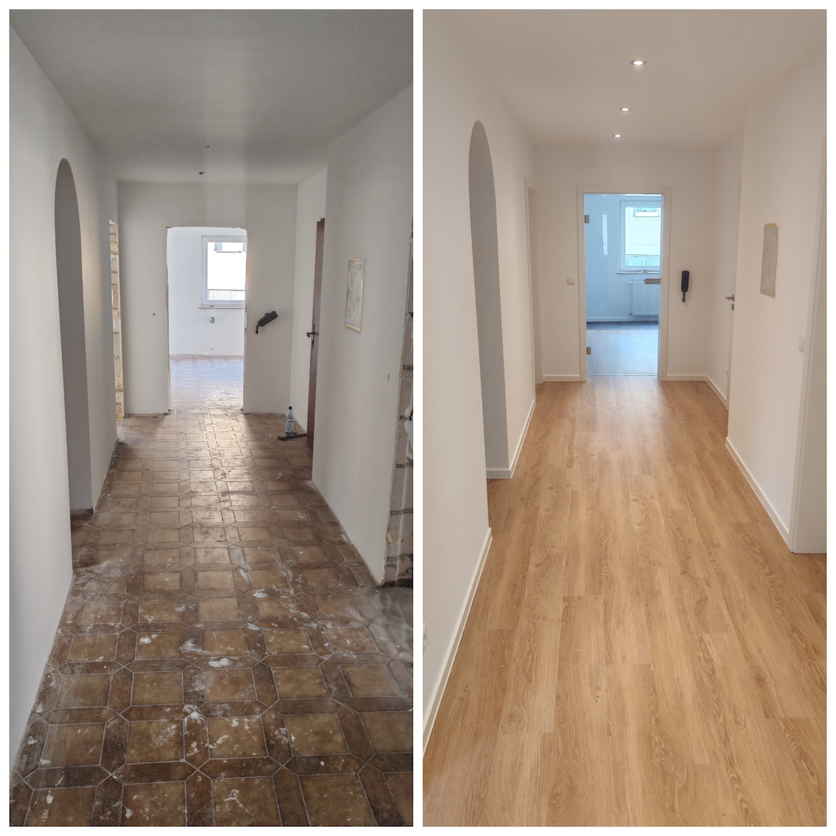 Haustür vorher/nachher – Projekt 5